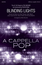 Blinding Lights SATB choral sheet music cover